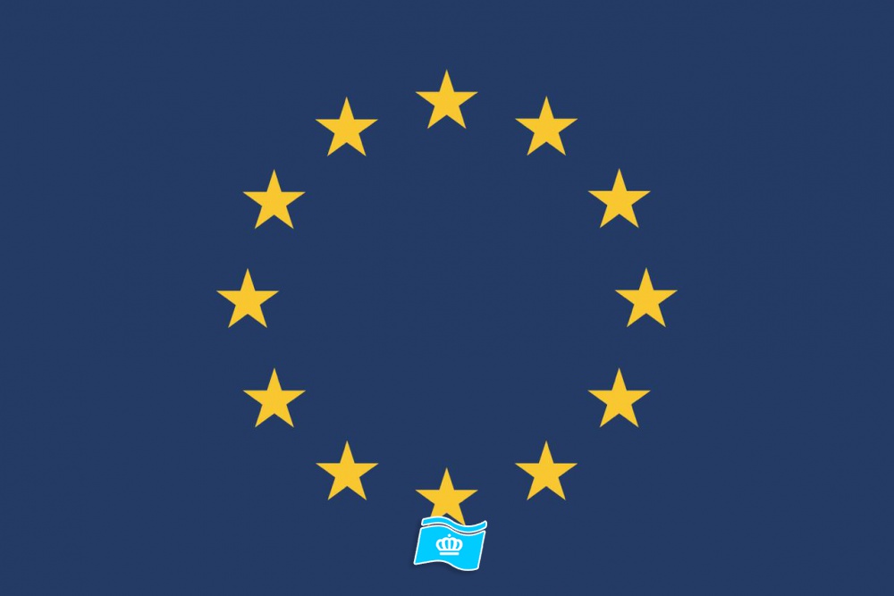 Gebruikte vlag Europese Unie 100x150 cm, uitverkoop