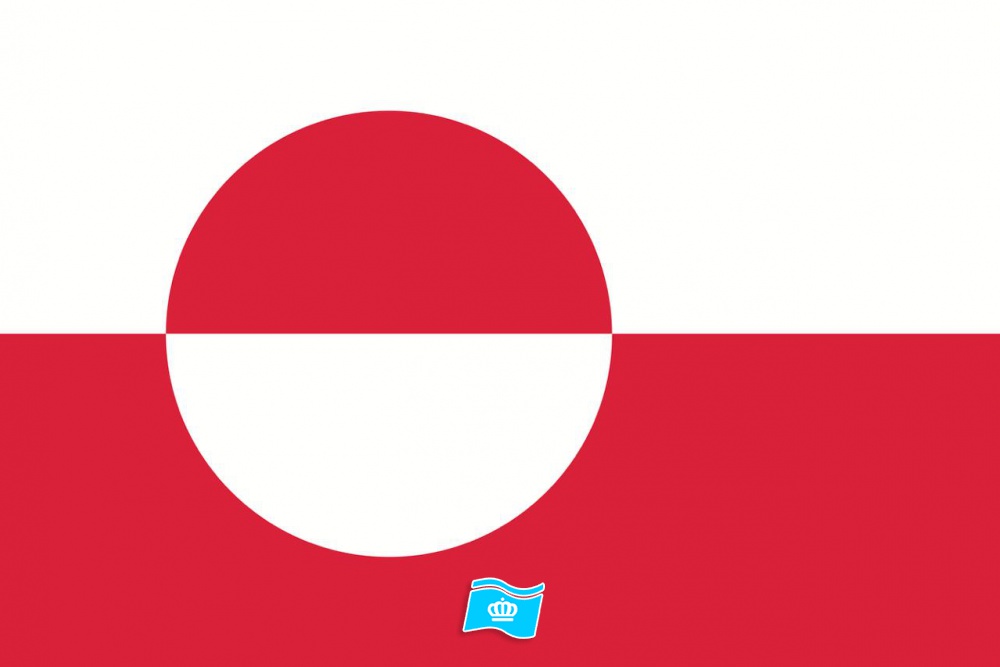 Gebruikte vlag Groenland 150x225 cm, uitverkoop