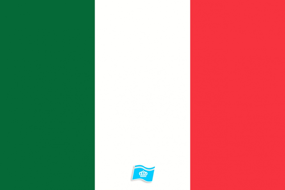 Gebruikte vlag Italie 150x225 cm, uitverkoop Gebruikte vlag Italie 150x225 cm, uitverkoop