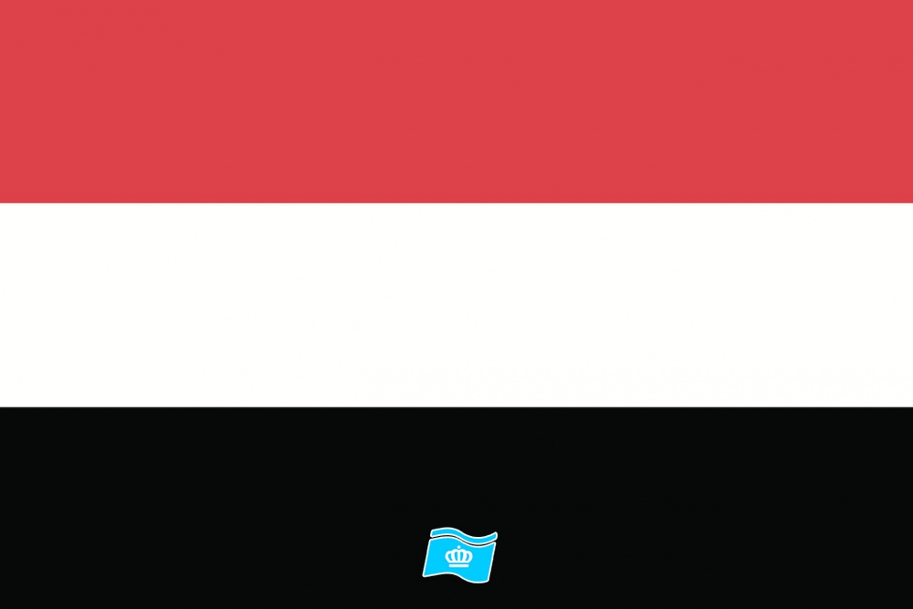 Gebruikte vlag Jemen 100x150 cm, uitverkoop Gebruikte vlag Jemen 100x150 cm, uitverkoop