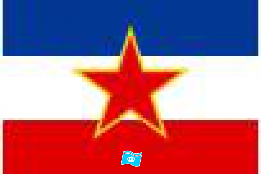 Gebruikte vlag Joegoslavie 200x300 cm, uitverkoop