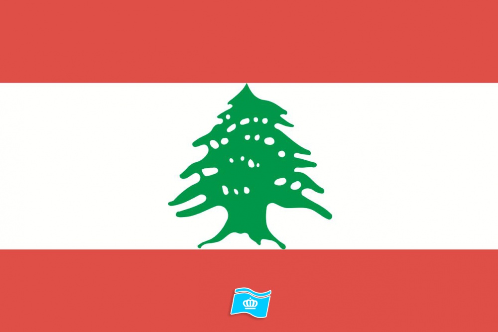Gebruikte vlag Libanon 100x150 cm, uitverkoop Gebruikte vlag Libanon 100x150 cm, uitverkoop