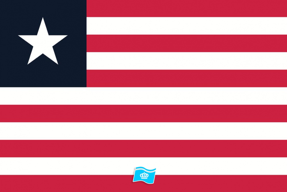 Gebruikte vlag Liberia 100x150 cm, uitverkoop