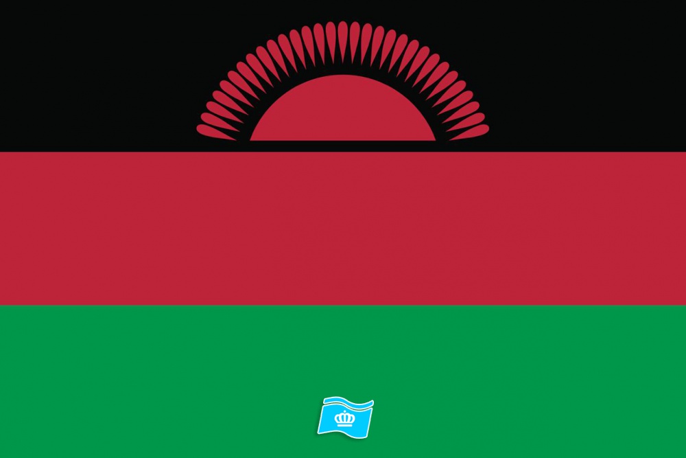Gebruikte vlag Malawi 100x150 cm, uitverkoop Gebruikte vlag Malawi 100x150 cm, uitverkoop