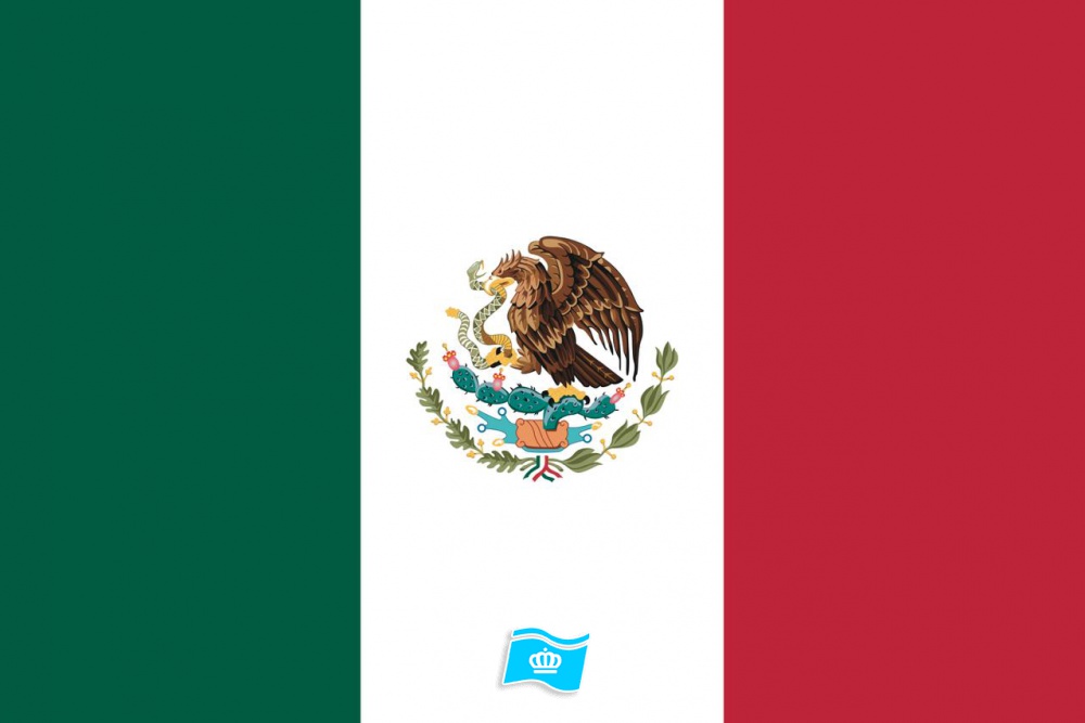 Gebruikte vlag Mexico 150x225 cm, uitverkoop