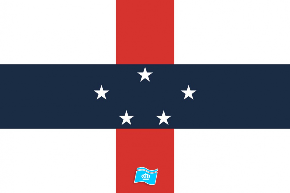 Gebruikte vlag Nederlandse Antillen 100x150 cm, uitverkoop