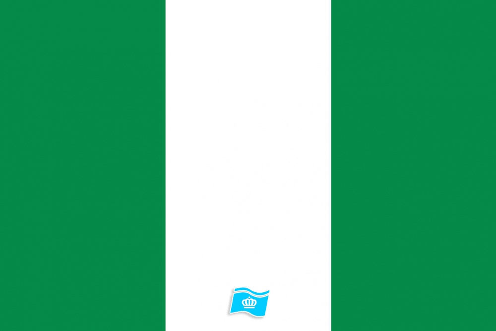 Gebruikte vlag Nigeria 100x150 cm, uitverkoop Gebruikte vlag Nigeria 100x150 cm, uitverkoop