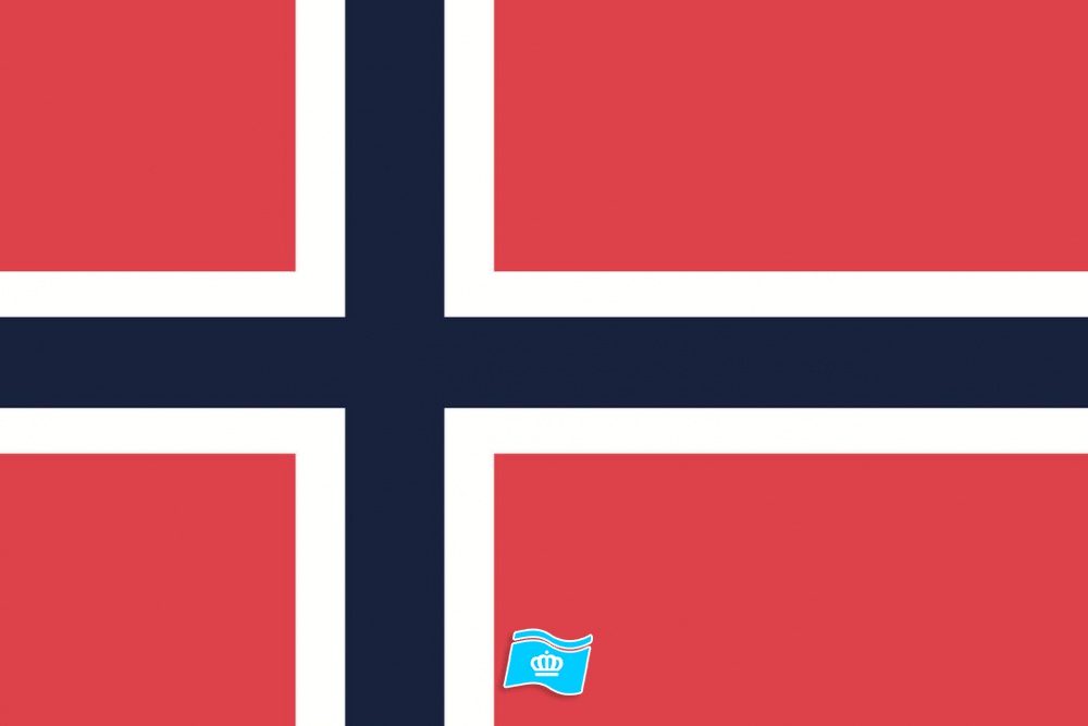 Gebruikte vlag Noorwegen 100x150 cm, uitverkoop Gebruikte vlag Noorwegen 100x150 cm, uitverkoop