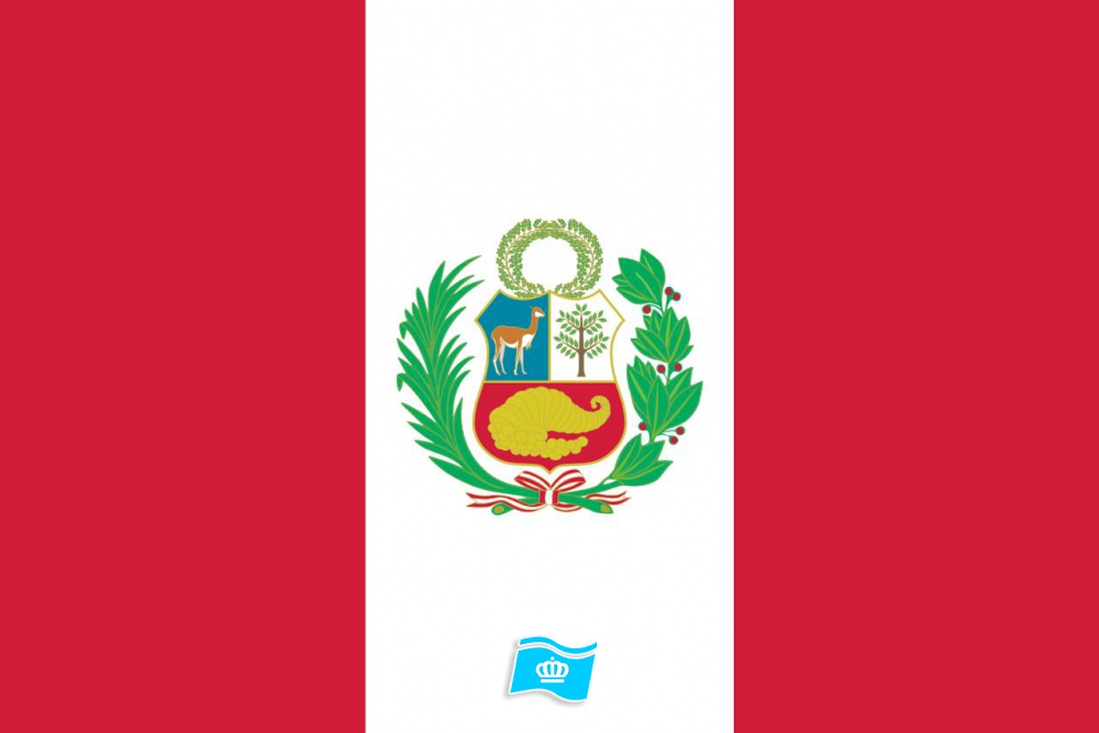 Gebruikte vlag Peru 150x225 cm, uitverkoop Gebruikte vlag Peru 150x225 cm, uitverkoop