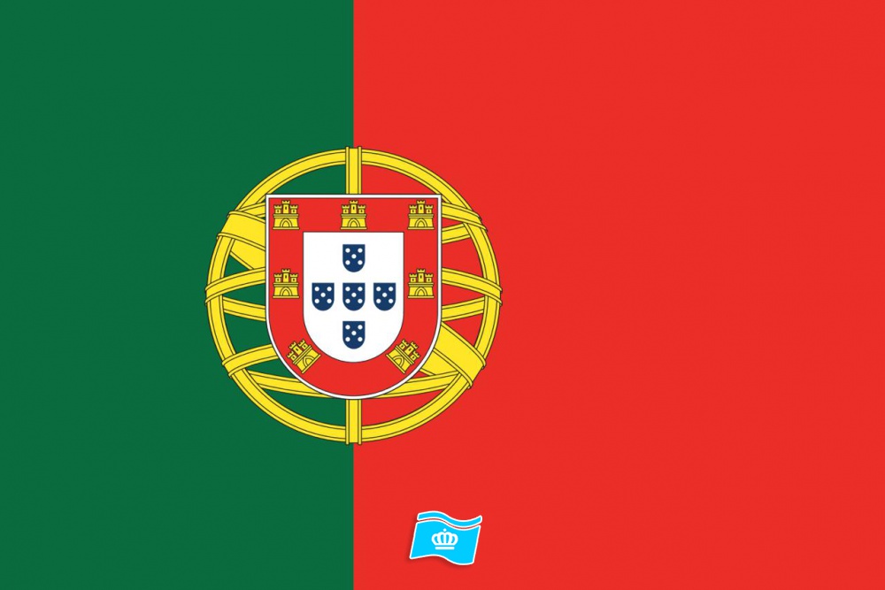 Gebruikte vlag Portugal 100x150 cm, uitverkoop Gebruikte vlag Portugal 100x150 cm, uitverkoop