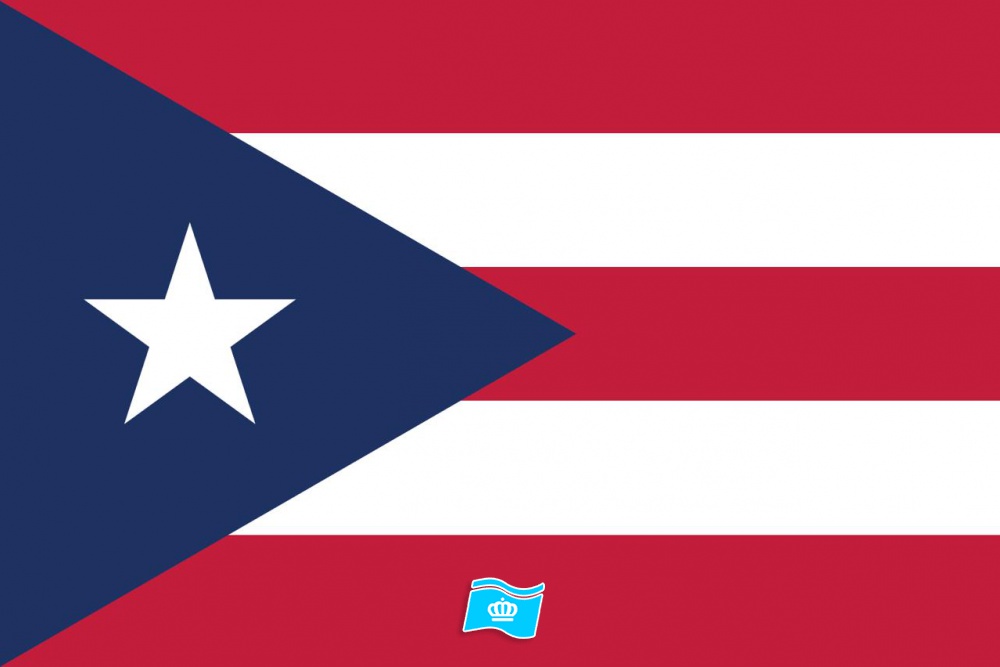Gebruikte vlag Puerto Rico 100x150 cm, uitverkoop Gebruikte vlag Puerto Rico 100x150 cm, uitverkoop