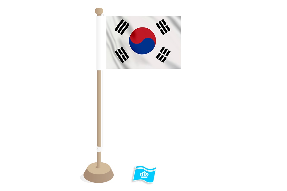 Tafellag Zuid-Korea 10x15 cm