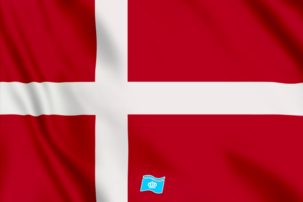 Tafelvlag Denemarken 10x15 cm