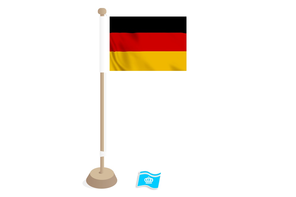 Tafelvlag Duitsland 10x15 cm