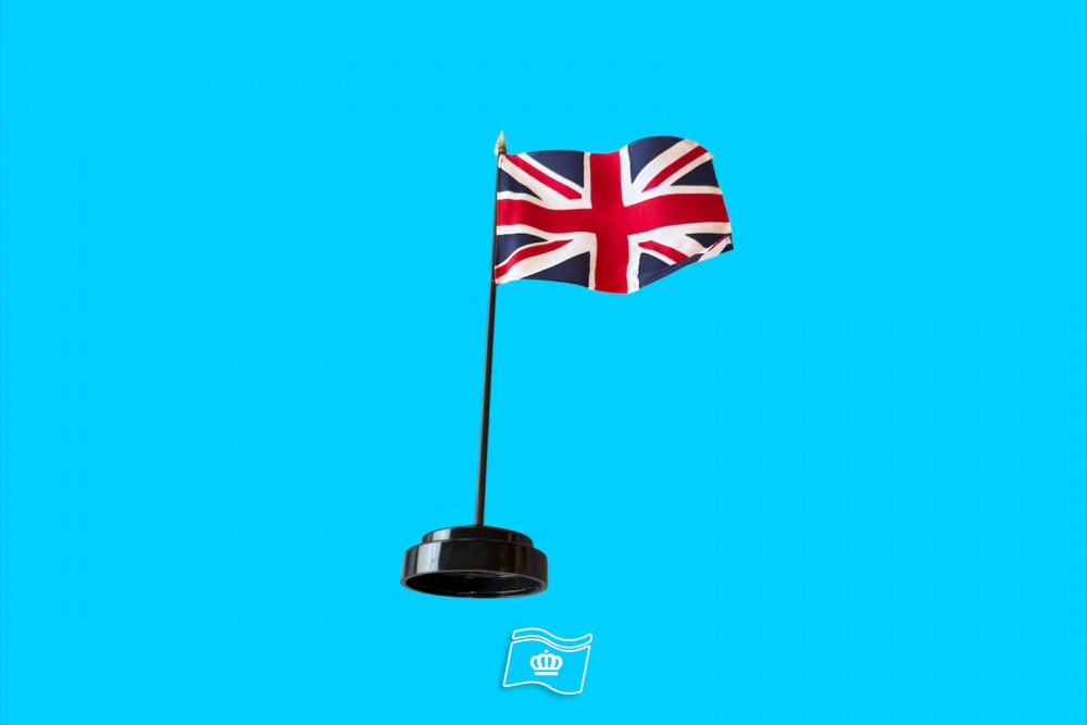 Tafelvlag Engeland, Union Jack + kunststof houder