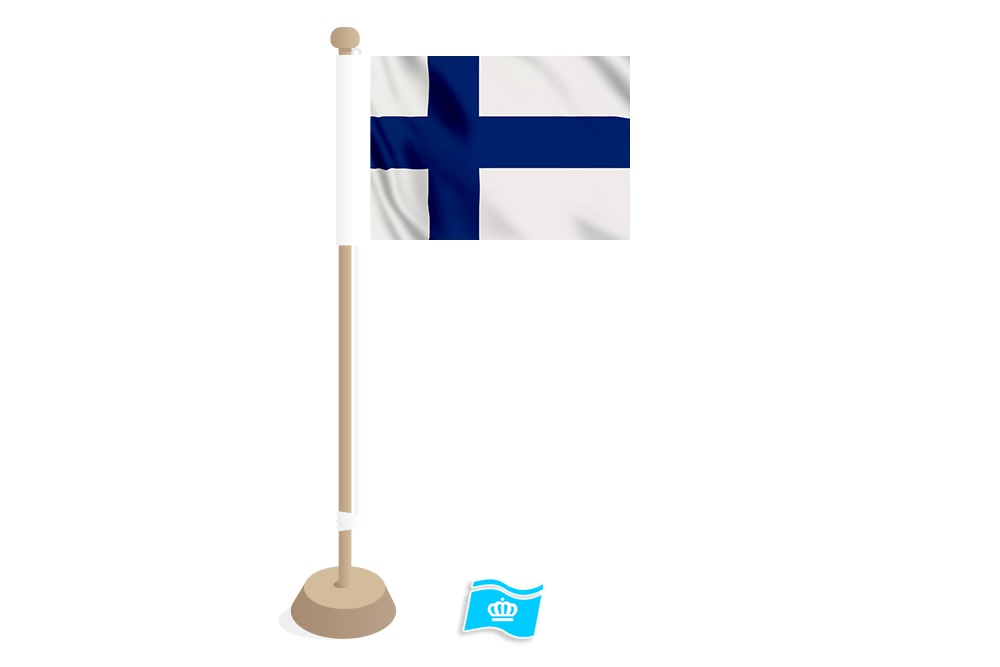 Tafelvlag Finland 10x15 cm