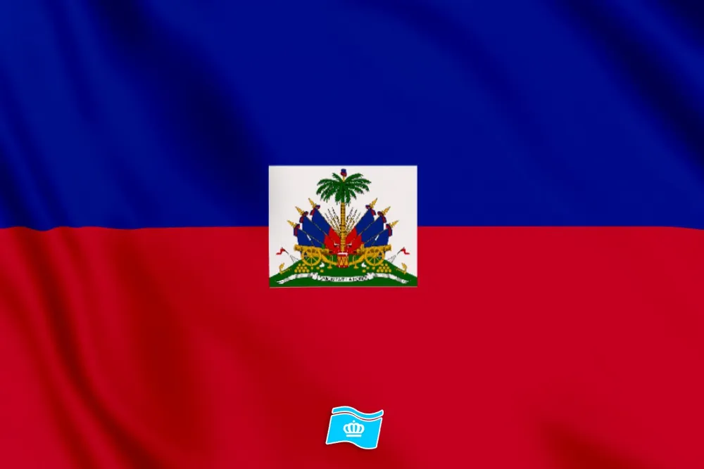Tafelvlag Haiti 10x15 cm