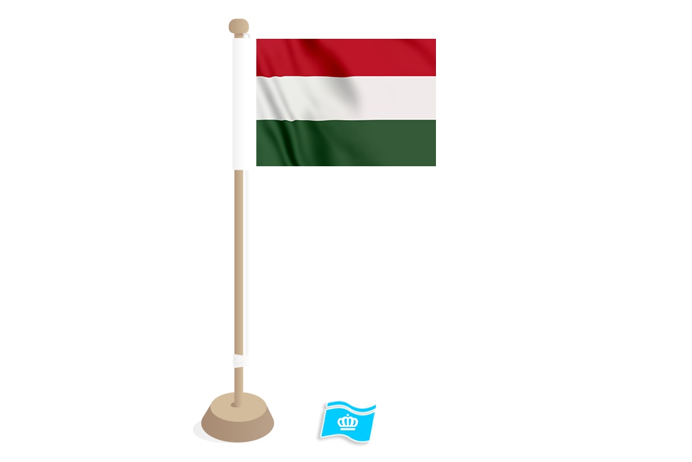 Tafelvlag Hongarije 10x15 cm