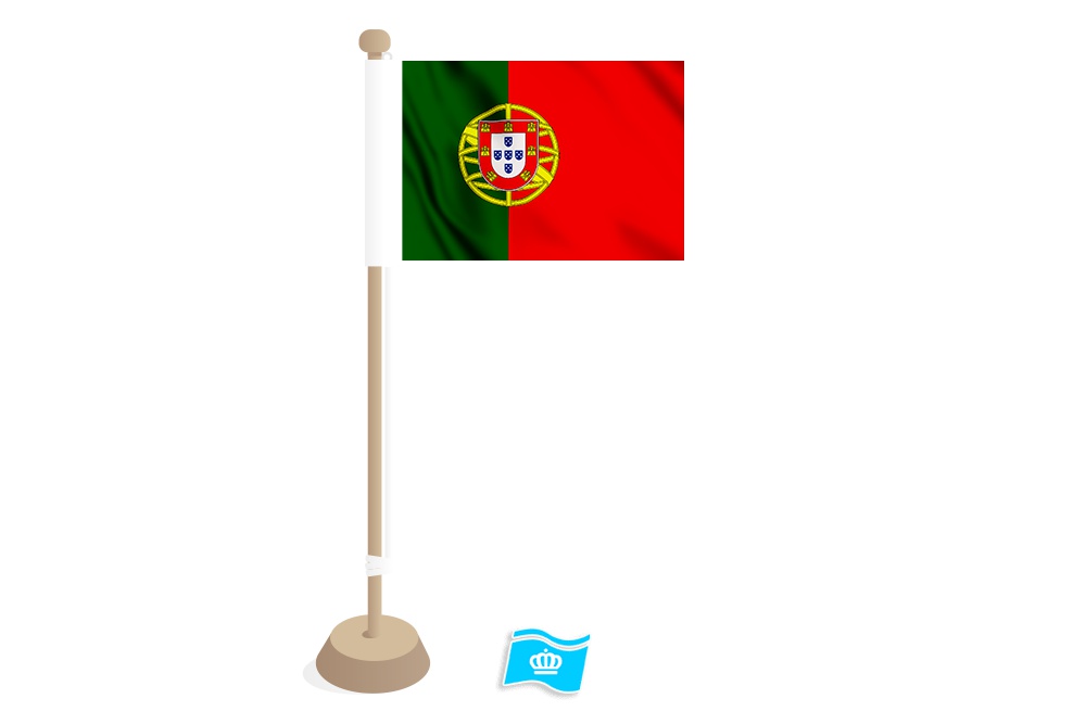 Tafelvlag Portugal 10x15 cm