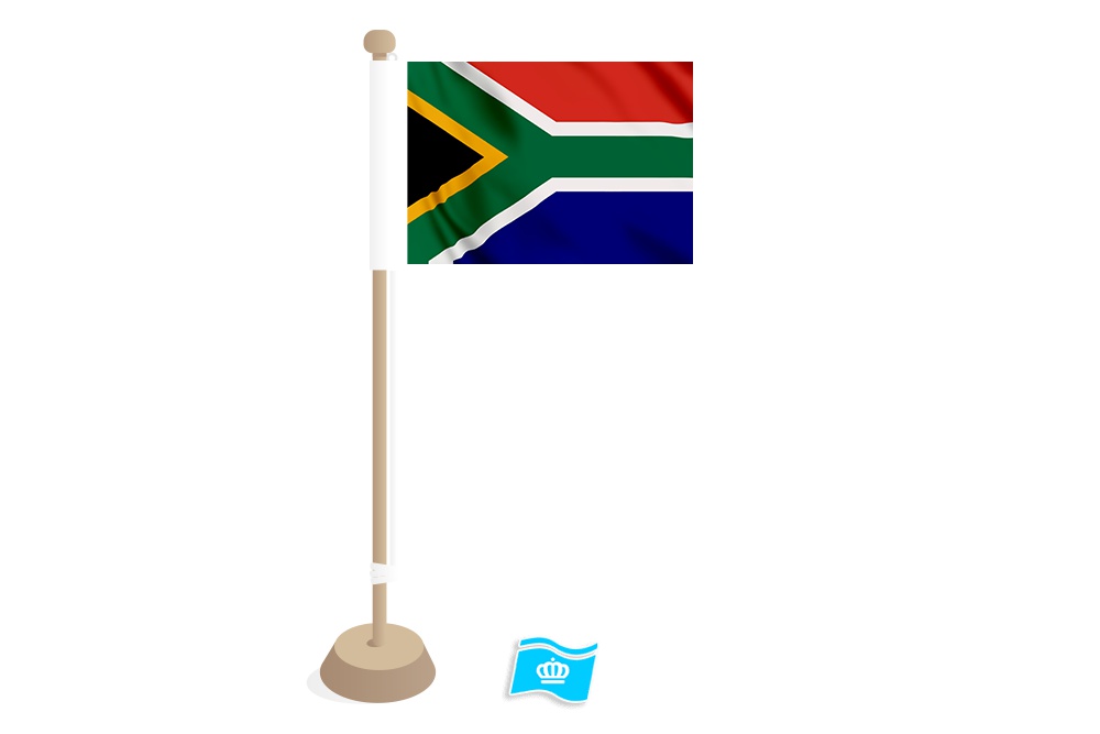 Tafelvlag Zuid-Afrika 10x15 cm