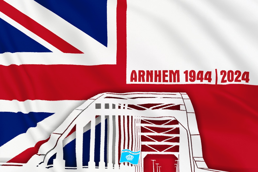 Vlag Airborne 80 jaar 70x100 cm