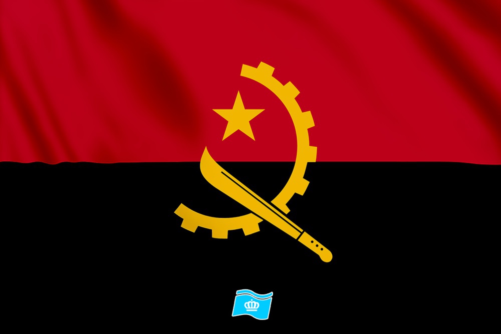 vlag Angola 100x70