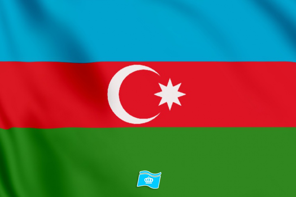 vlag Azerbeidzjan 100x70