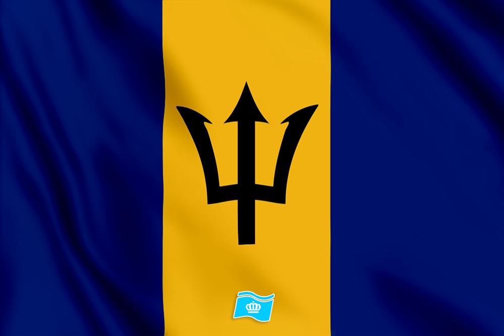 Vlag Barbados 100x70