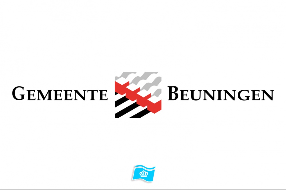 Vlag Beuningen logo 070x100 cm