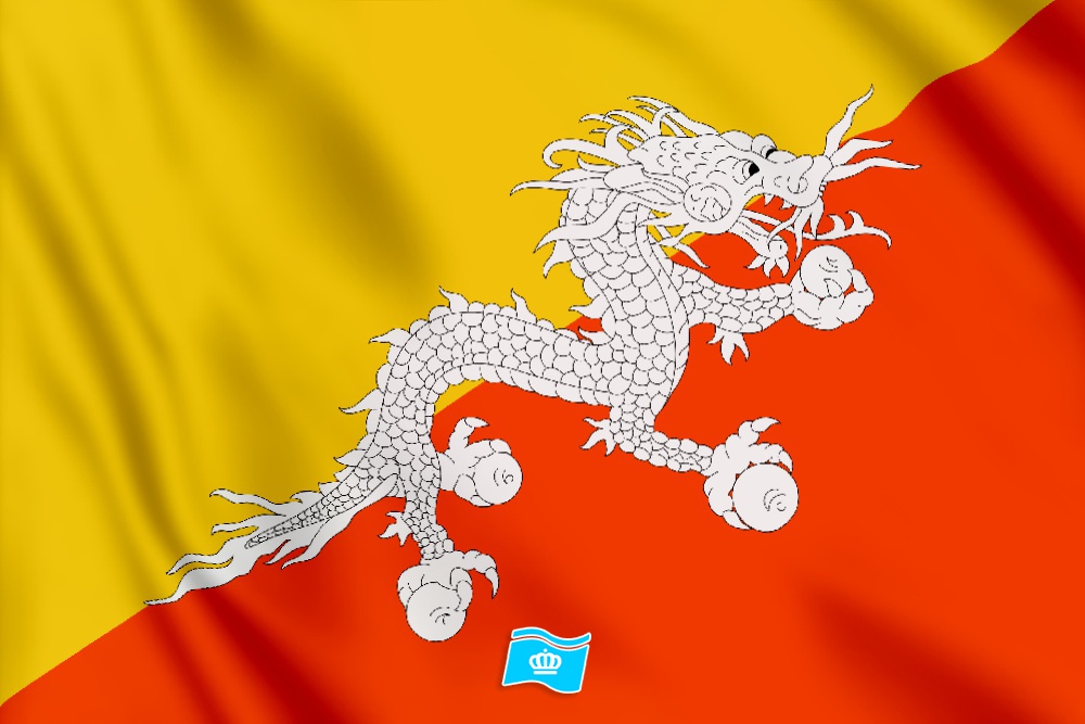 vlag Bhutan 100x70