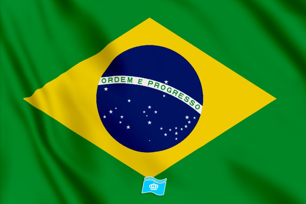 Vlag Brazilië 150x100