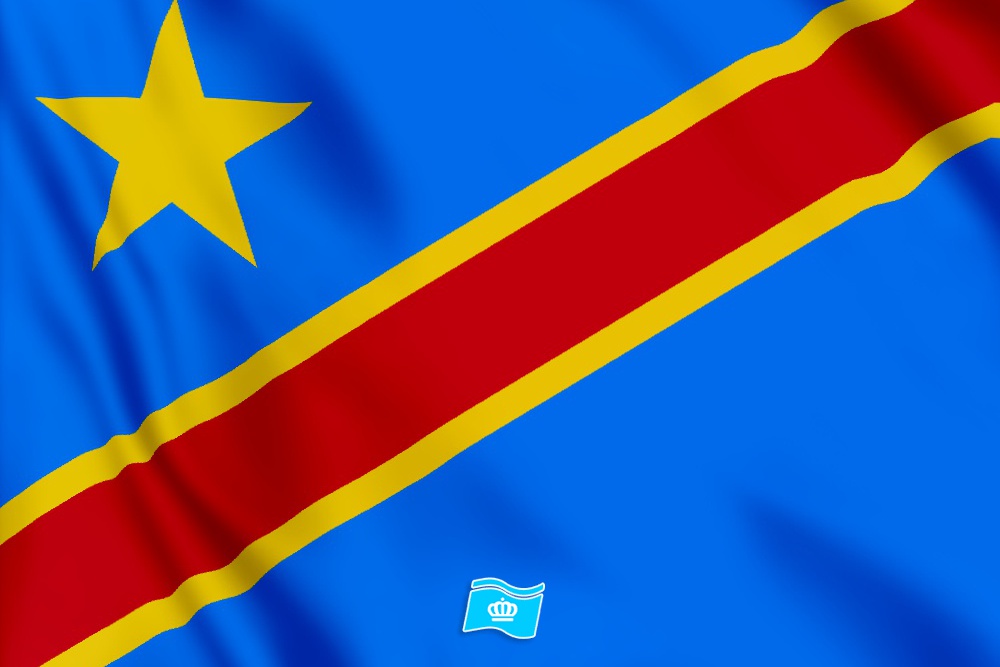 vlag Congo-Kinshasa 100x70