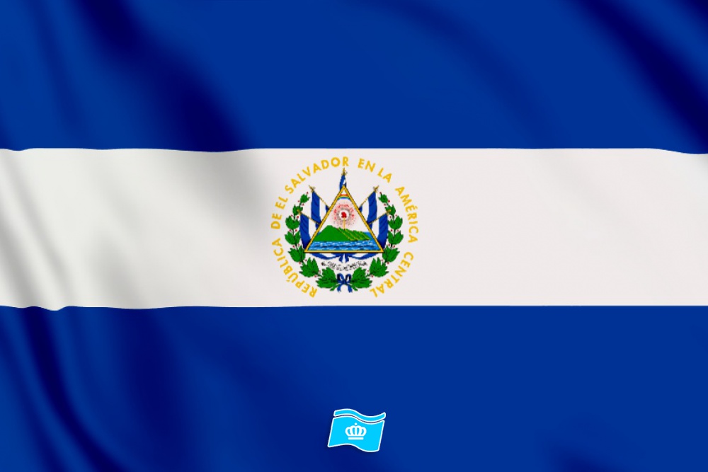 Vlag El salvador 100x70