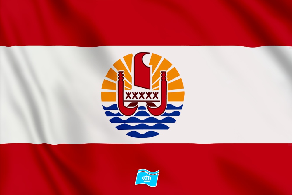 Vlag Frans Polynesie 100x70
