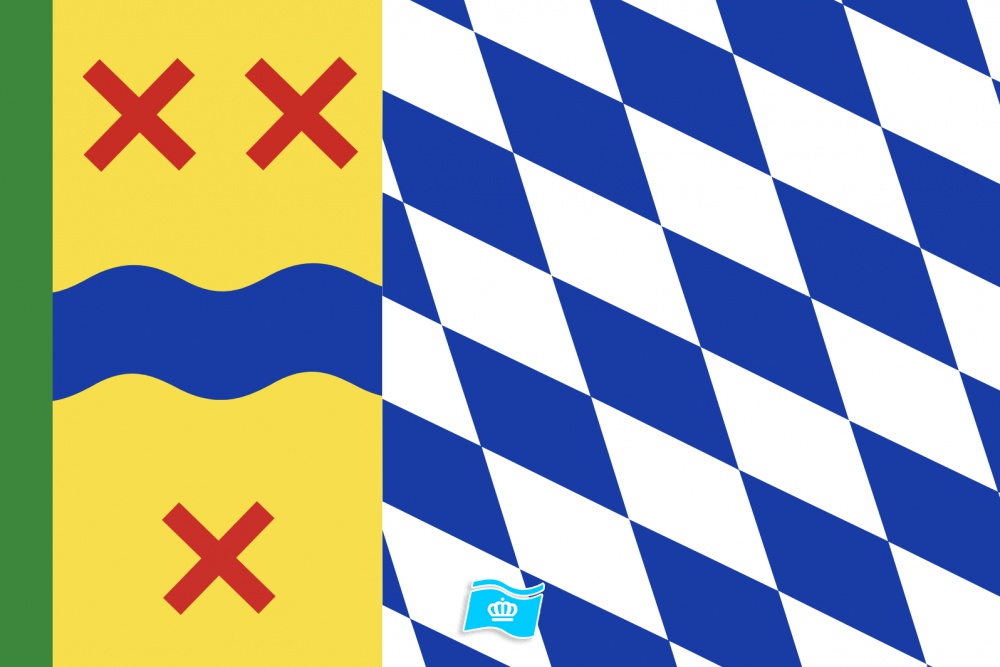Vlag Hoeksche Waard 70x100 cm