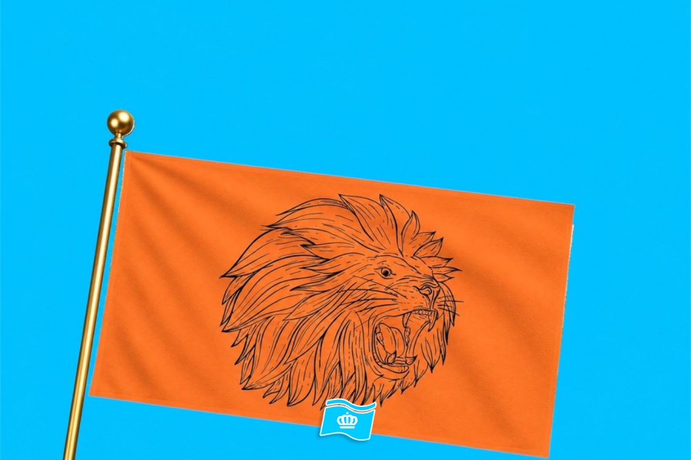 Vlag Holland Leeuw 3 300x450 cm
