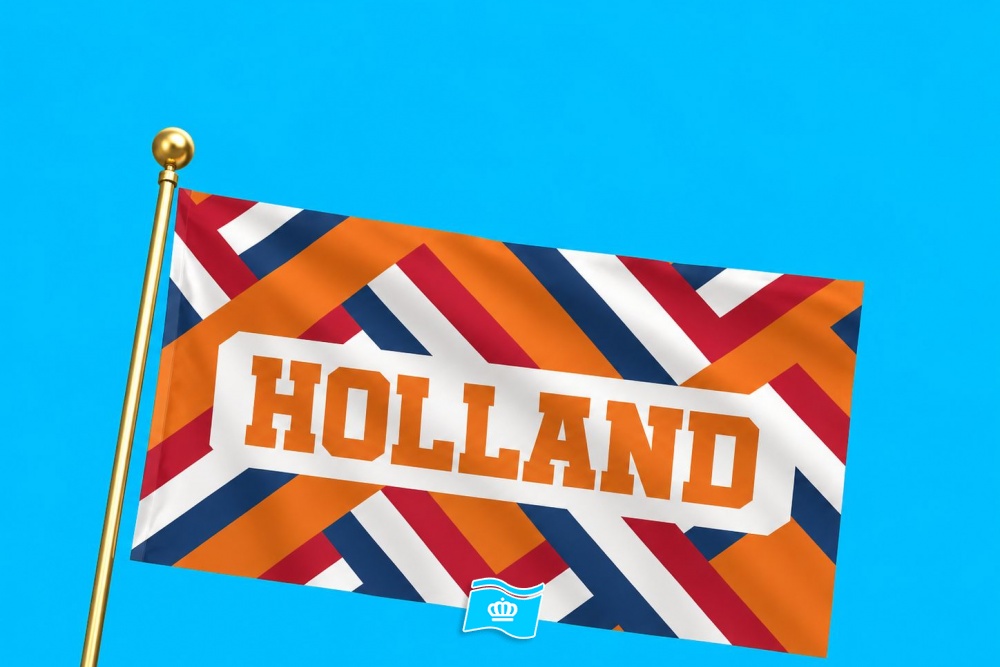 Vlag holland modern 050x075 cm