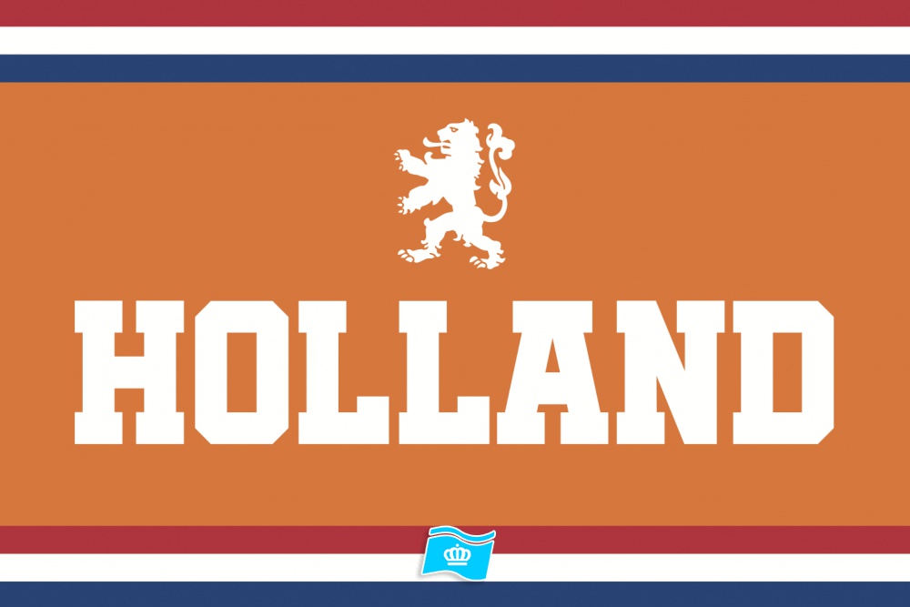 Vlag Holland versie 1 200x300 cm