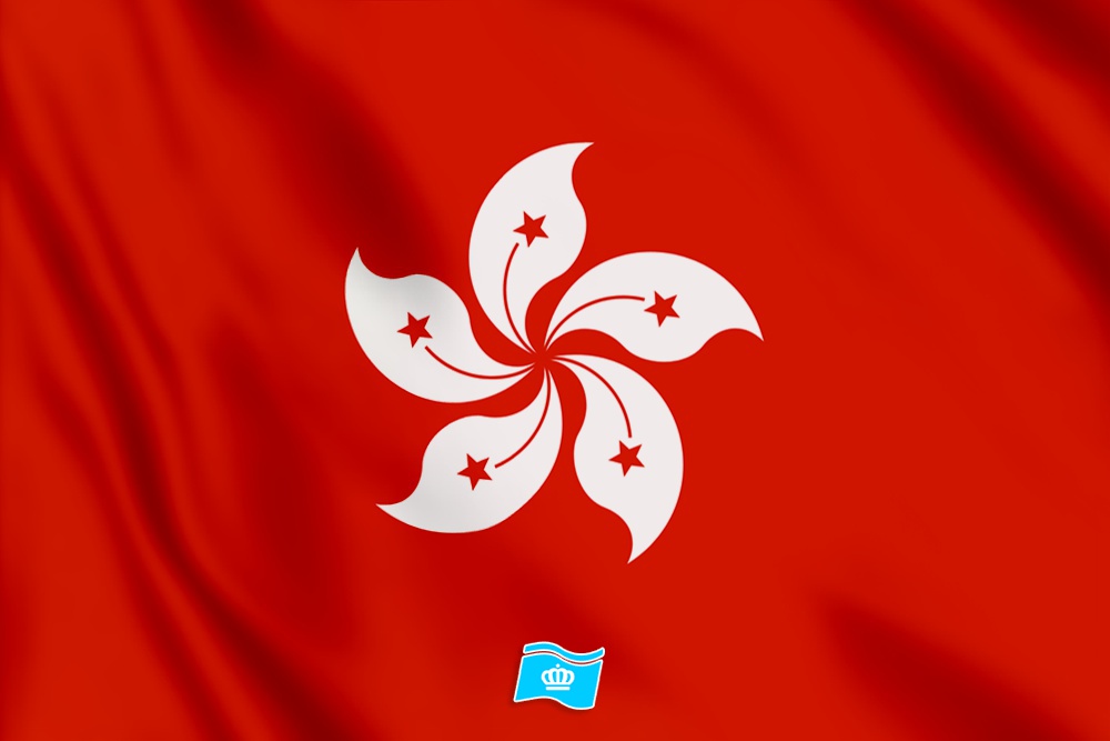 vlag Hongkong 100x70