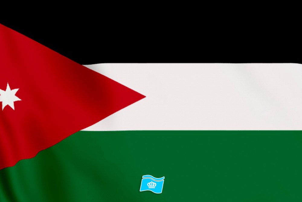 vlag Jordanie 100x70