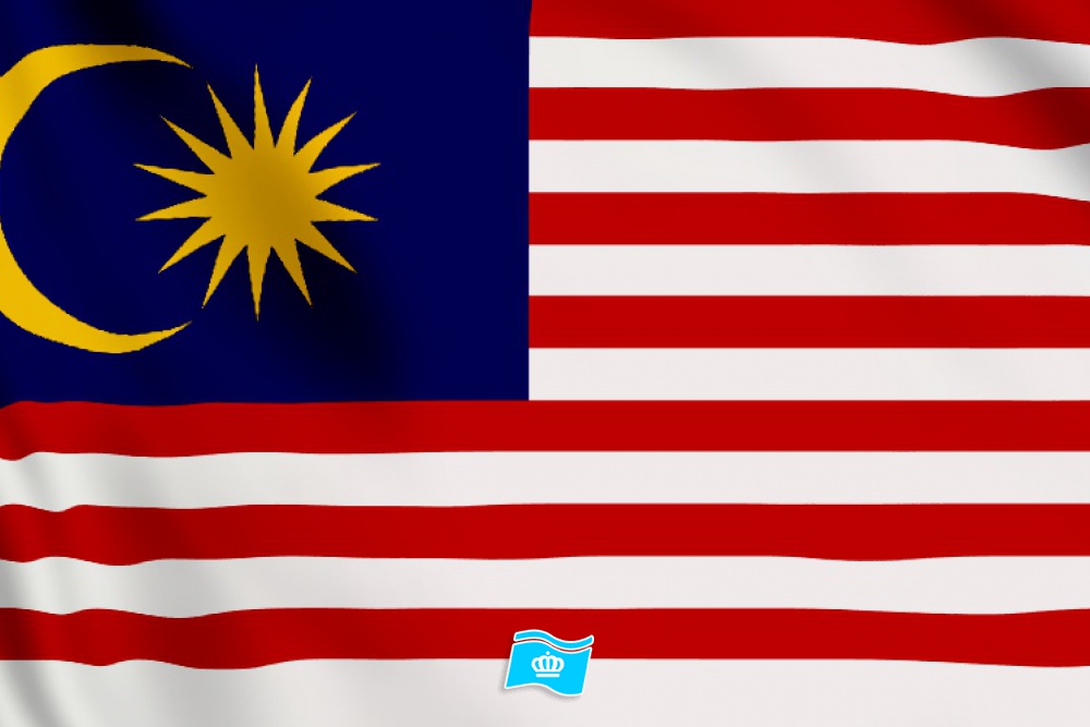 vlag Maleisie 100x70