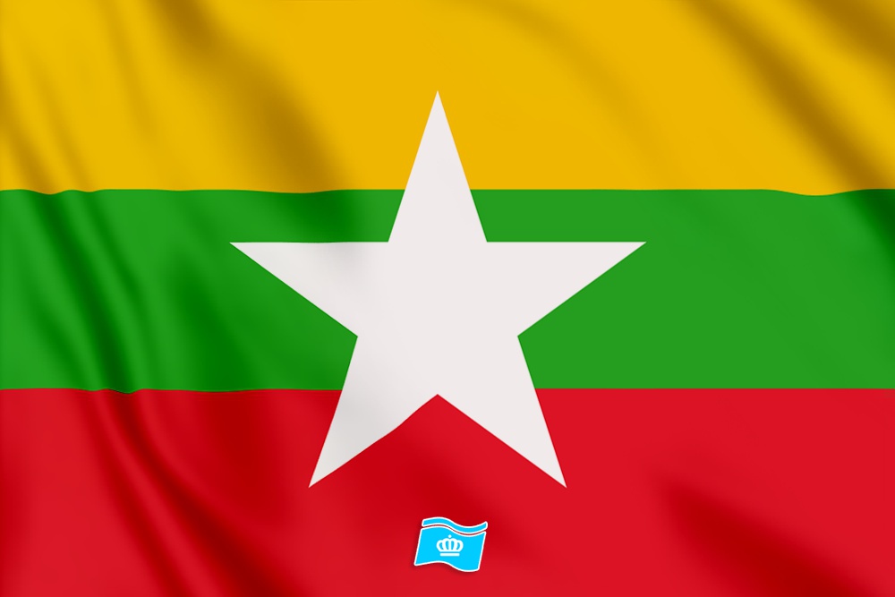 vlag Myanmar 100x70