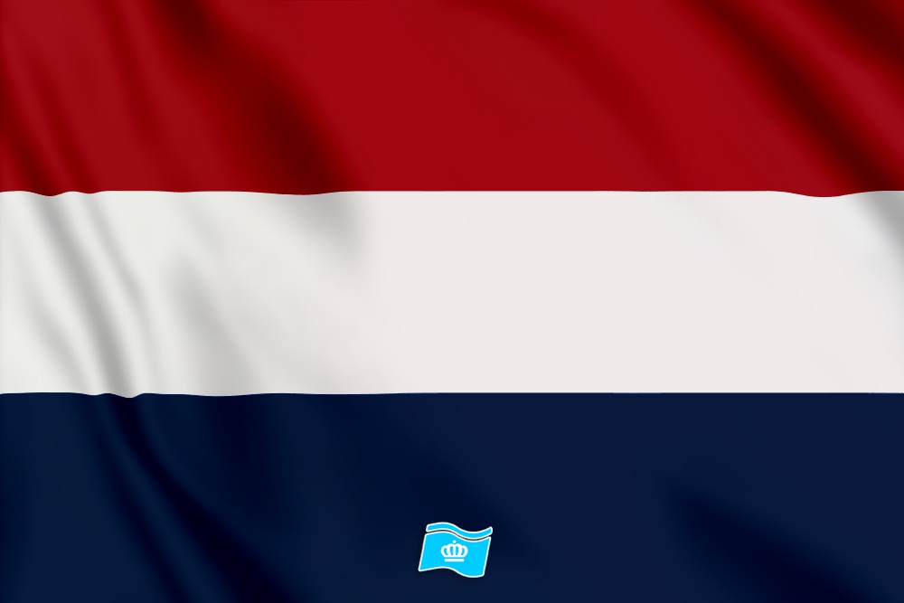 Vlag Nederland marine blauw 150x225 cm
