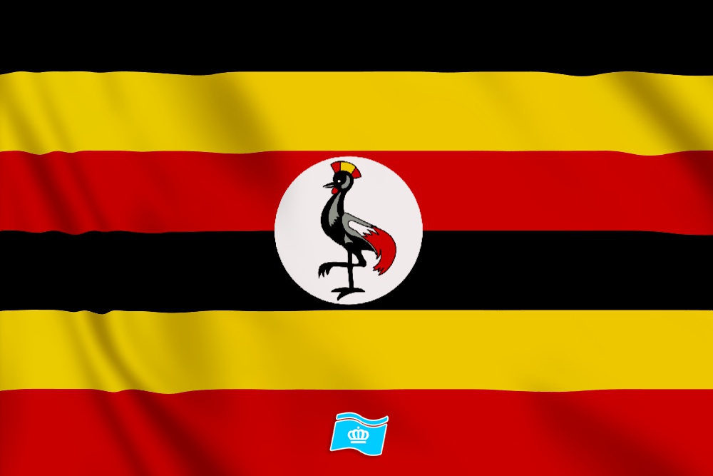 vlag Oeganda 100x70