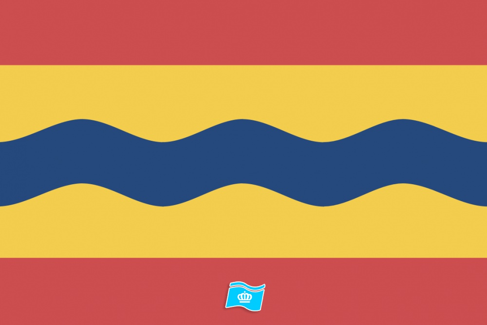 Tweedehands vlag Overijssel 150x225 cm, uitverkoop