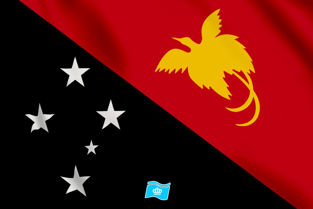 Vlag Papoea Nieuw Guinea 100x70