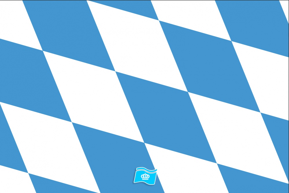 Vlag Provincie Beieren 70x100 cm
