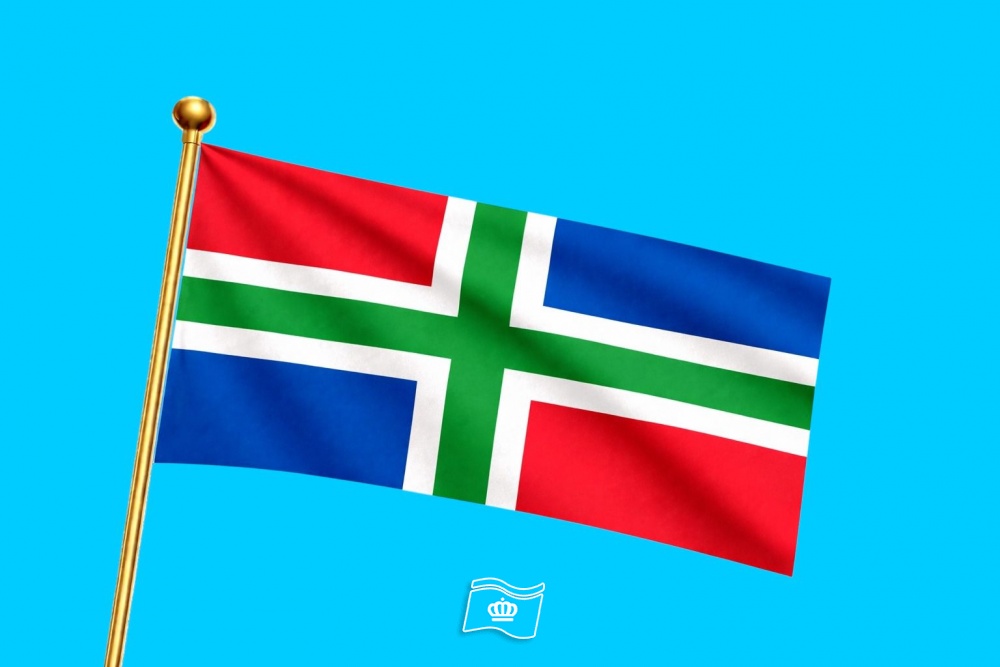 Vlag provincie Groningen 030x045 cm