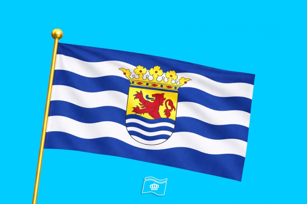 Vlag provincie Zeeland 050x075 cm