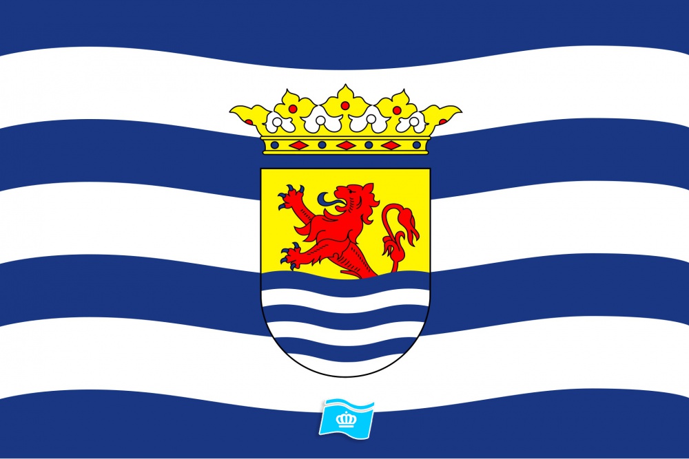 Vlag provincie Zeeland 70x100 cm